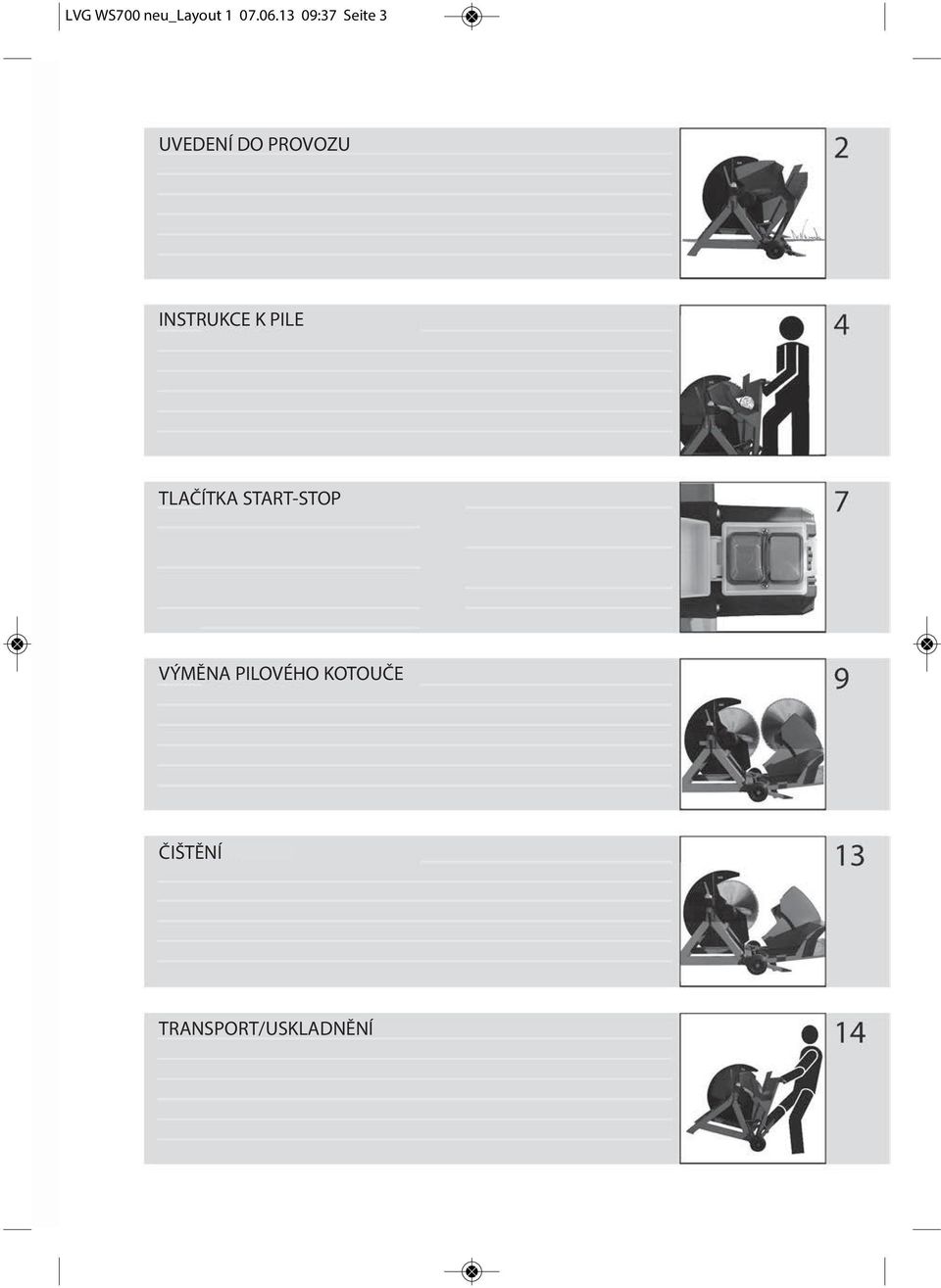 INSTRUKCE K PILE TLAČÍTKA START-STOP