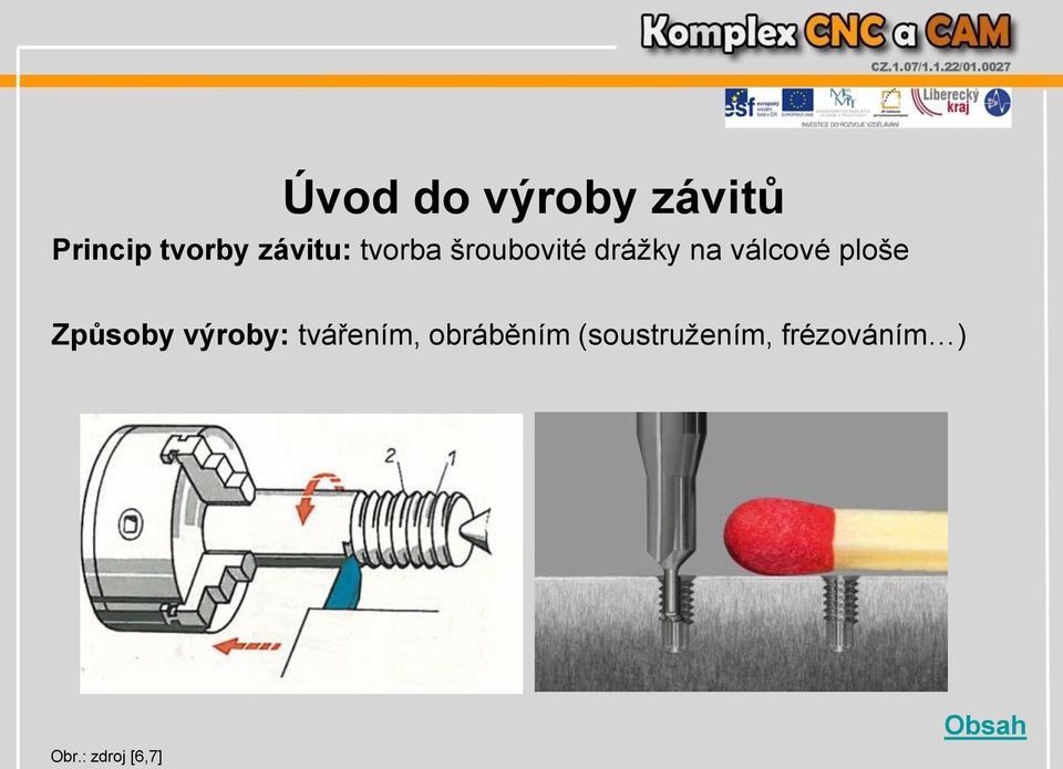 ploše Způsoby výroby: tvářením, obráběním