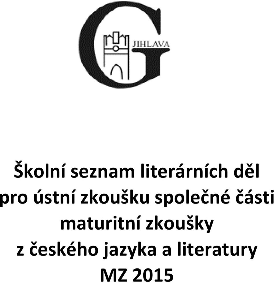 části maturitní zkoušky z