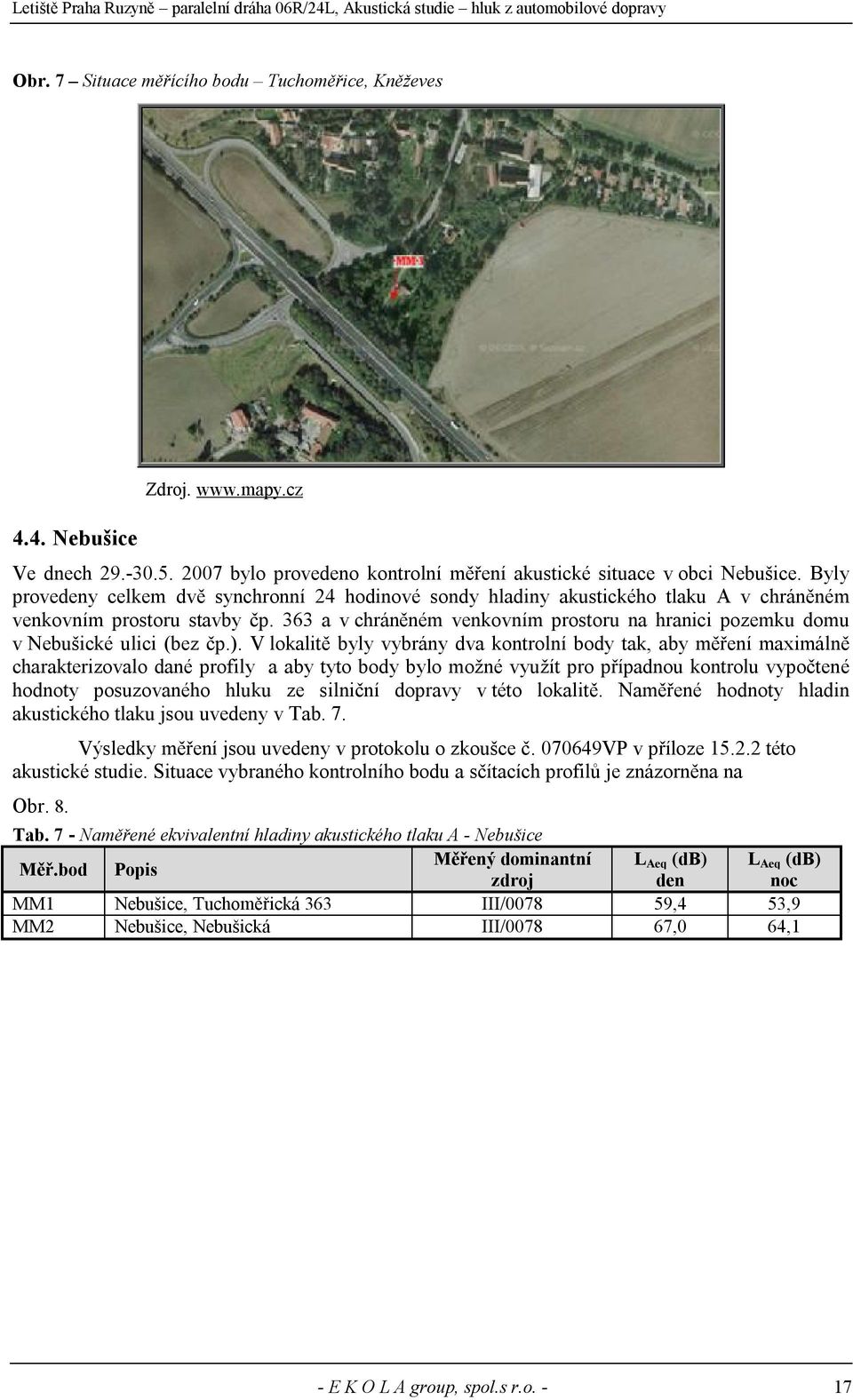 363 a v chráněném venkovním prostoru na hranici pozemku domu v Nebušické ulici (bez čp.).