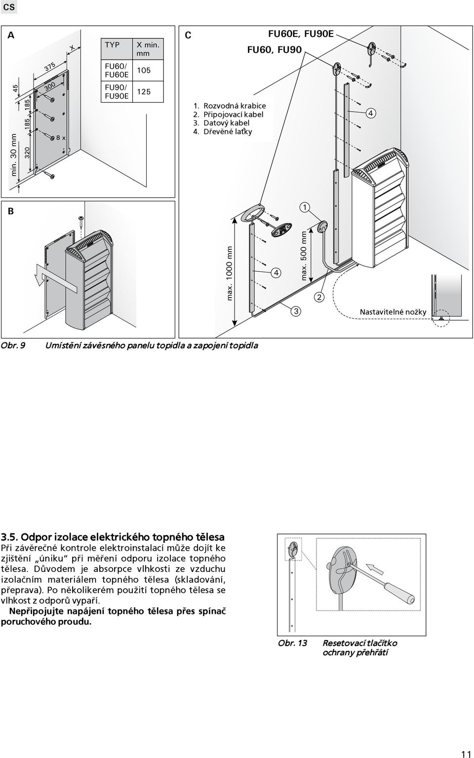 Dùvodem je absorpce vlhkosti ze vzduchu izolaèním materiálem topného tìlesa (skladování, pøeprava). Po nìkolikerém pou¾ití topného tìlesa se vlhkost z odporù vypaøí.