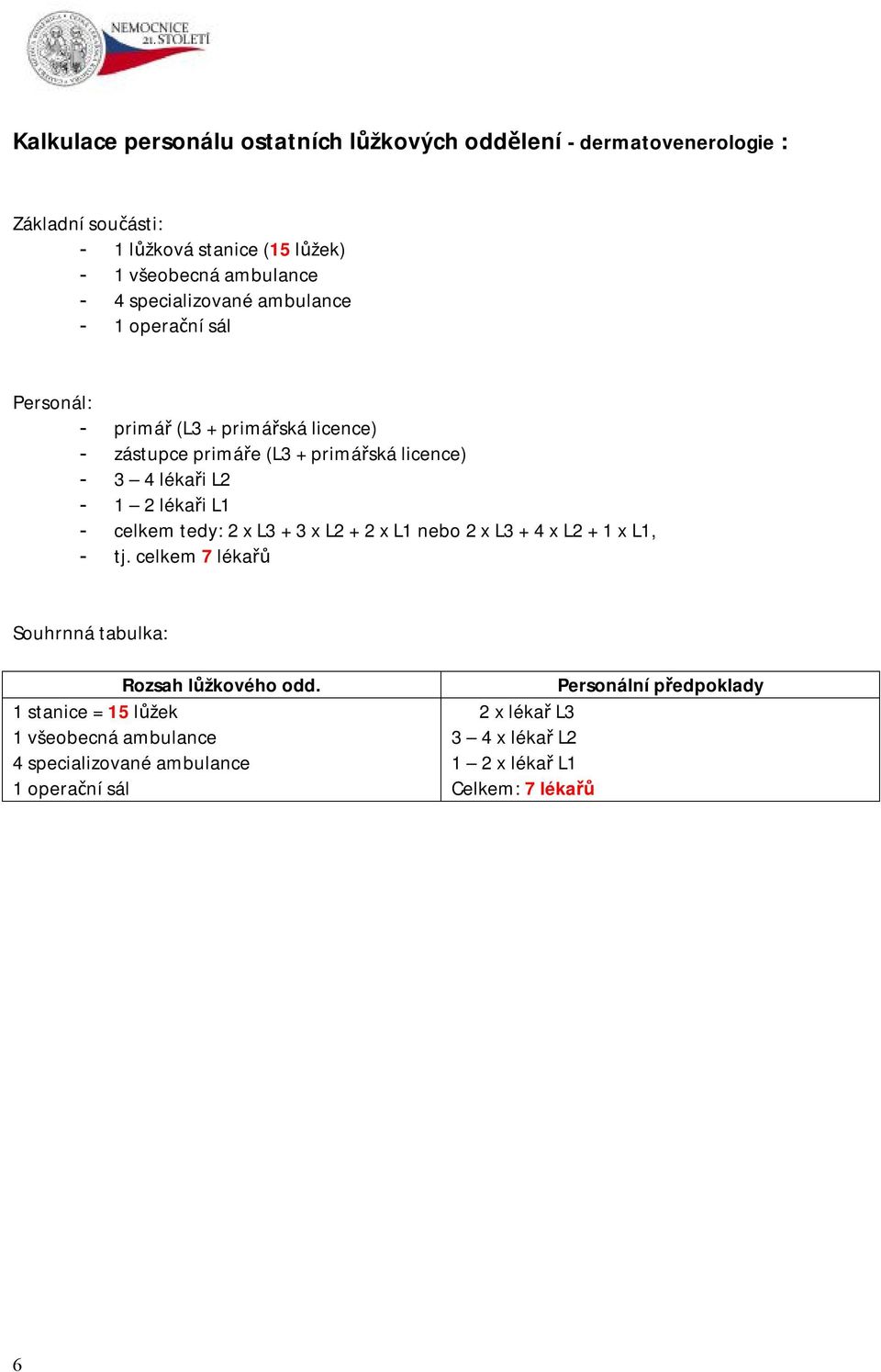 L3 + 3 x L2 + 2 x L1 nebo 2 x L3 + 4 x L2 + 1 x L1, - tj.