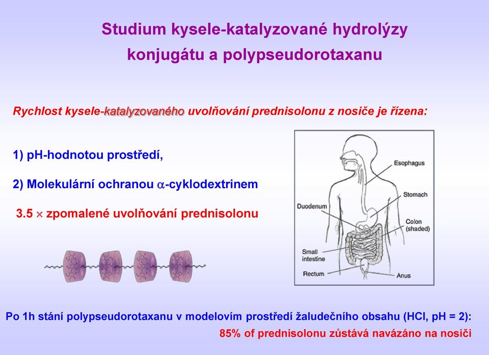 Molekulární ochranou -cyklodextrinem 3.