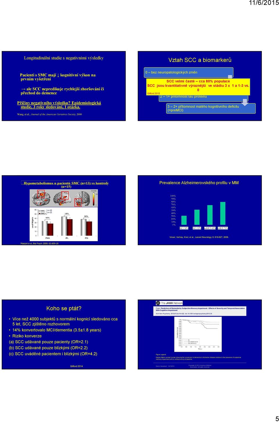 , Journal of the American Geriatrics Society, 2000 0 bez neuropatologických změn velmi časté cca 80% populace 1 jsou přítomnost kvantitativně betaamyloidu výraznější ve stádiu 3 x 1 a 1-3 vs.