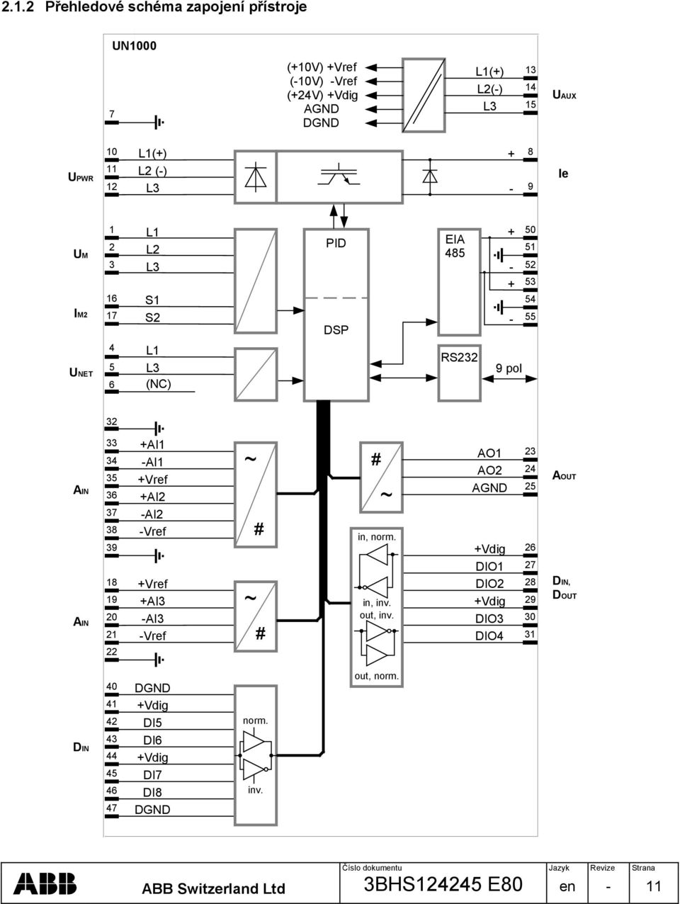 20 21 22 +AI1 -AI1 +Vref +AI2 -AI2 -Vref +Vref +AI3 -AI3 -Vref ~ ~ # # # ~ in, norm. in, inv. out, inv.