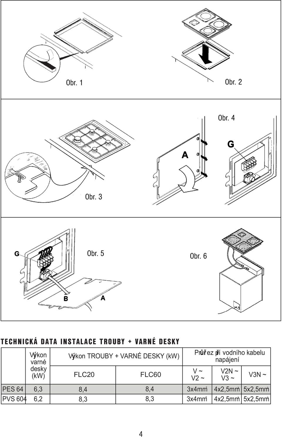 TROUBY + VARNÉ DESKY (kw) varné desky (kw) FLC20 FLC60 6,3 6,2 8,4 8,3 8,4 8,3