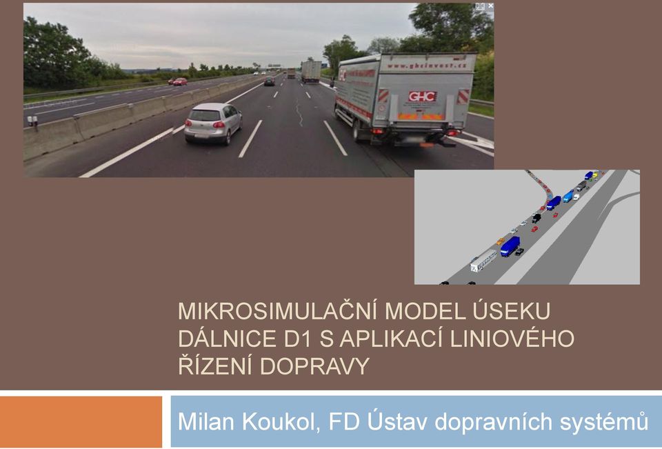 LINIOVÉHO ŘÍZENÍ DOPRAVY