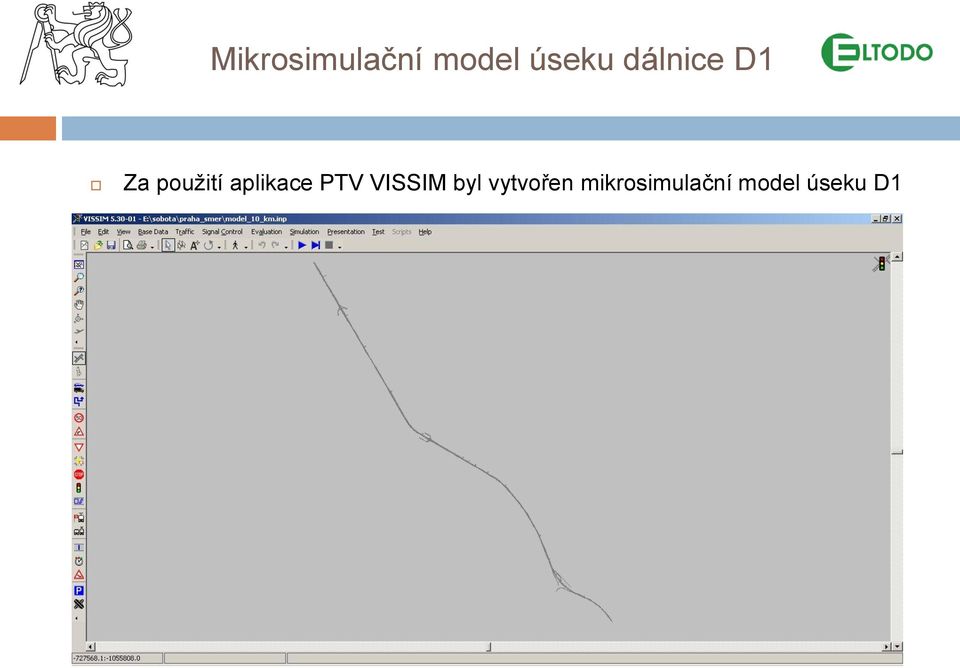 aplikace PTV VISSIM byl