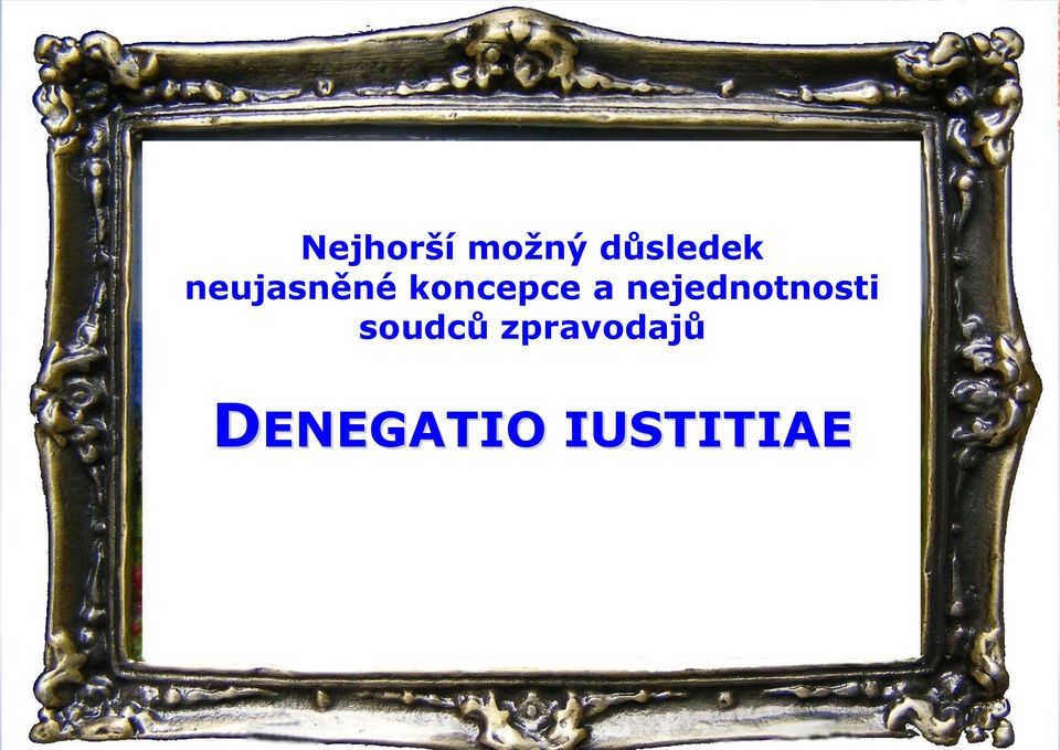 nejednotnosti soudců