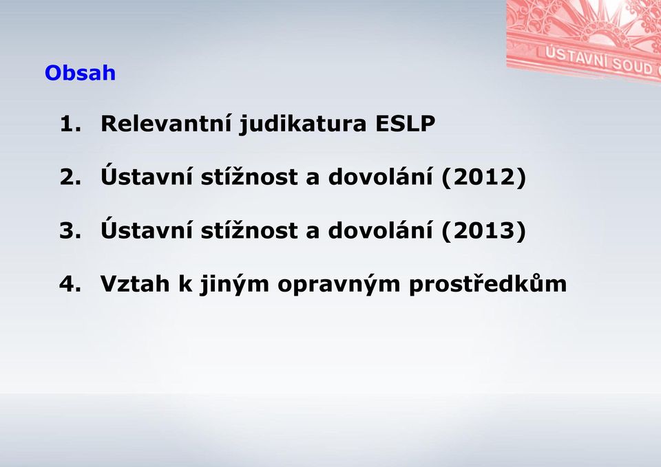 Ústavní stížnost a dovolání (2013) 4.