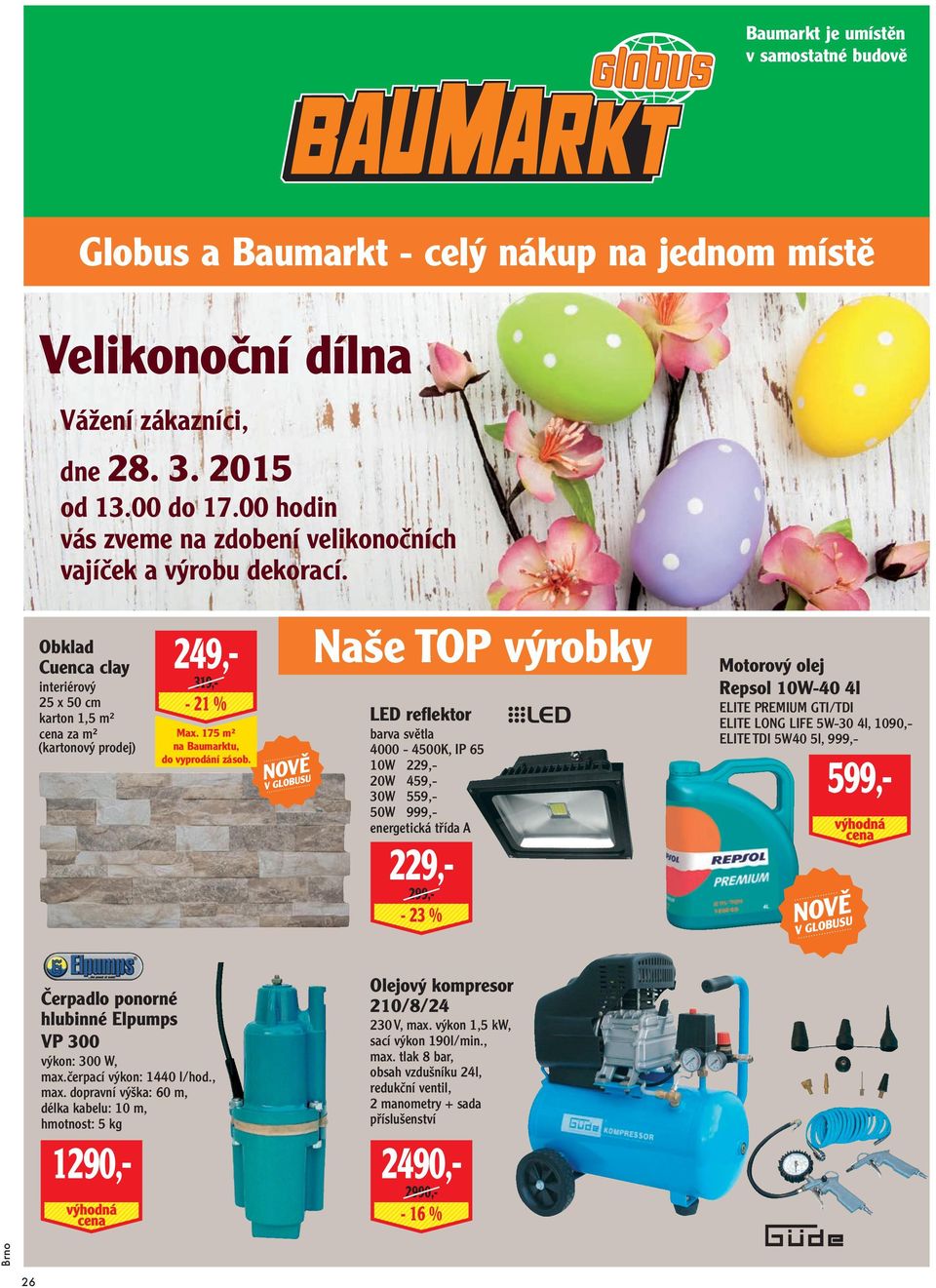 Globus a Baumarkt - celý nákup na jednom místě. Naše TOP výrobky - PDF  Stažení zdarma