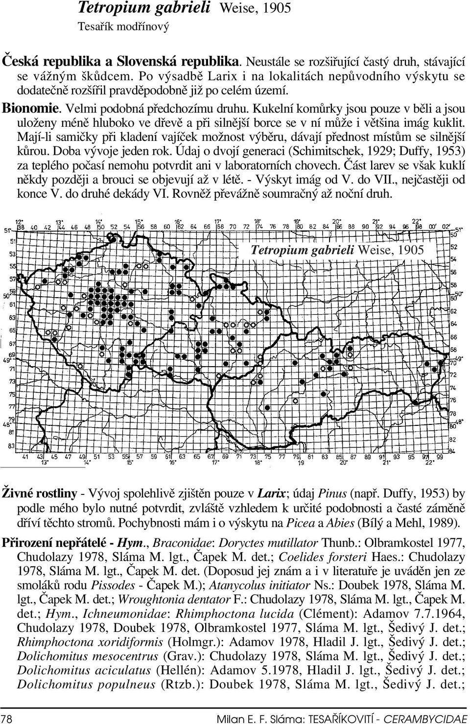 Kukelní komůrky jsou pouze v běli a jsou uloženy méně hluboko ve dřevě a při silnější borce se v ní může i většina imág kuklit.