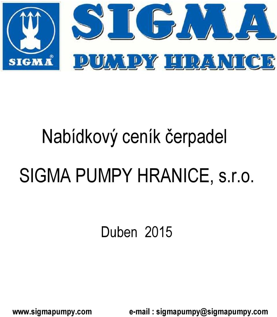 Duben 2015 www.sigmapumpy.