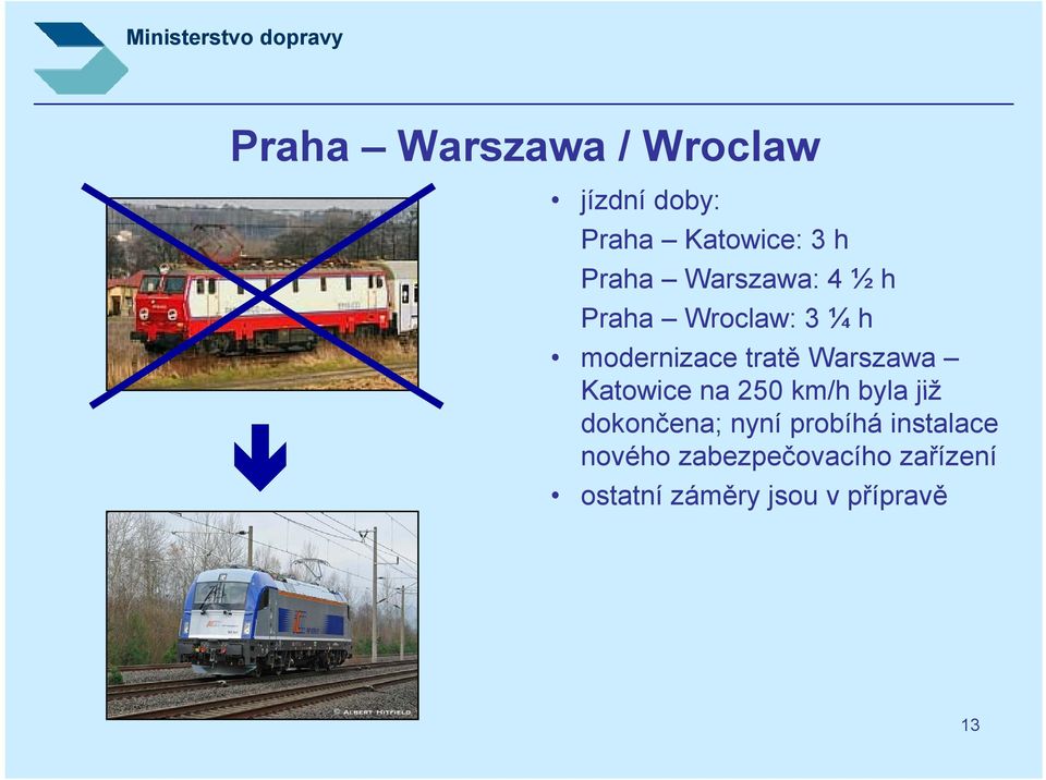 Katowice na 250 km/h byla již dokončena; nyní probíhá instalace