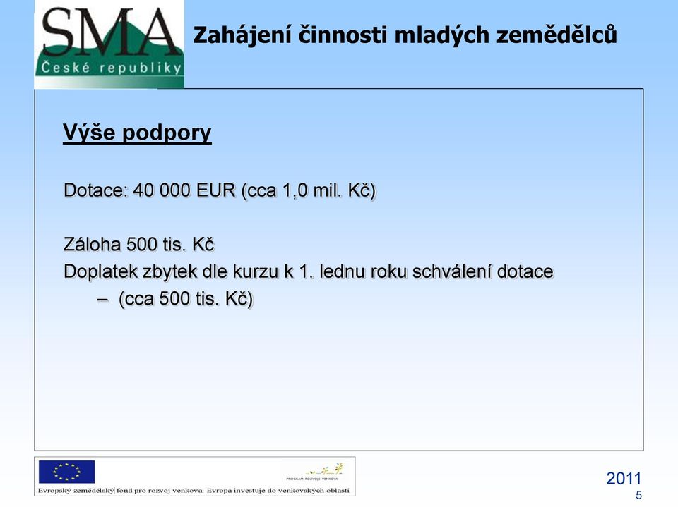 Kč Doplatek zbytek dle kurzu k 1.