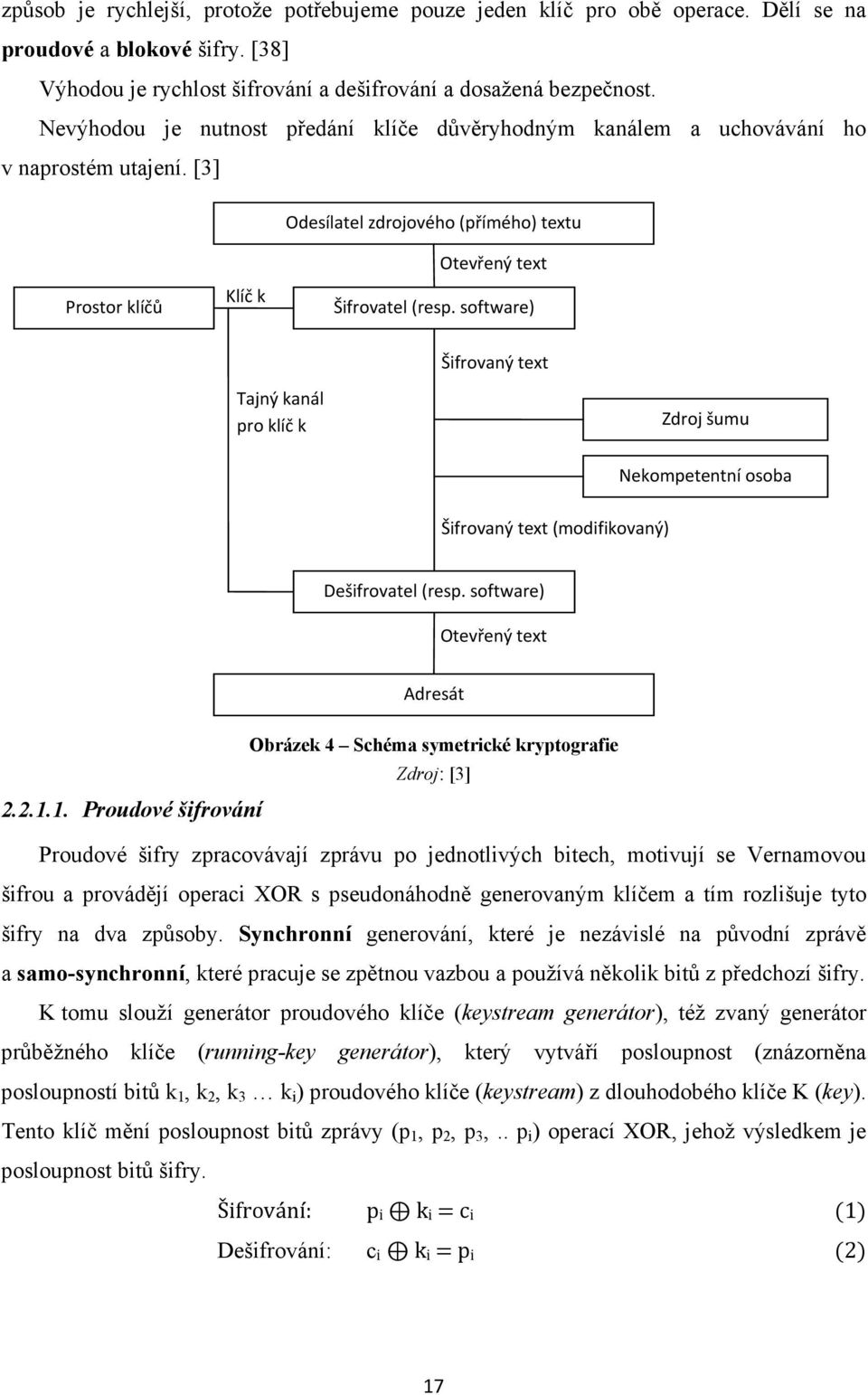 software) Šifrovaný text Tajný kanál pro klíč k Zdroj šumu Nekompetentní osoba Šifrovaný text (modifikovaný) Dešifrovatel (resp.