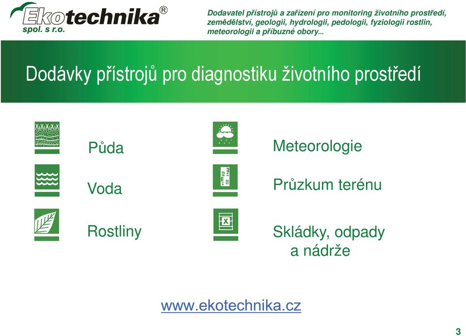 Meteorologie Průzkum terénu Rostliny