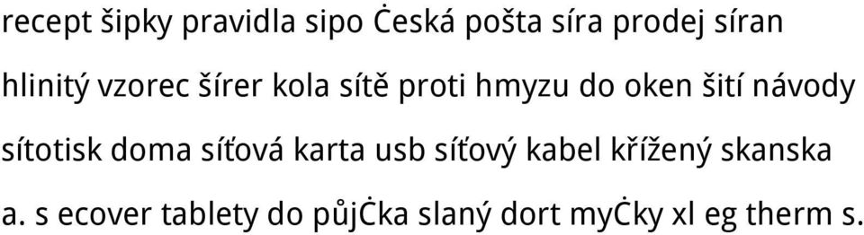 návody sítotisk doma síťová karta usb síťový kabel křížený