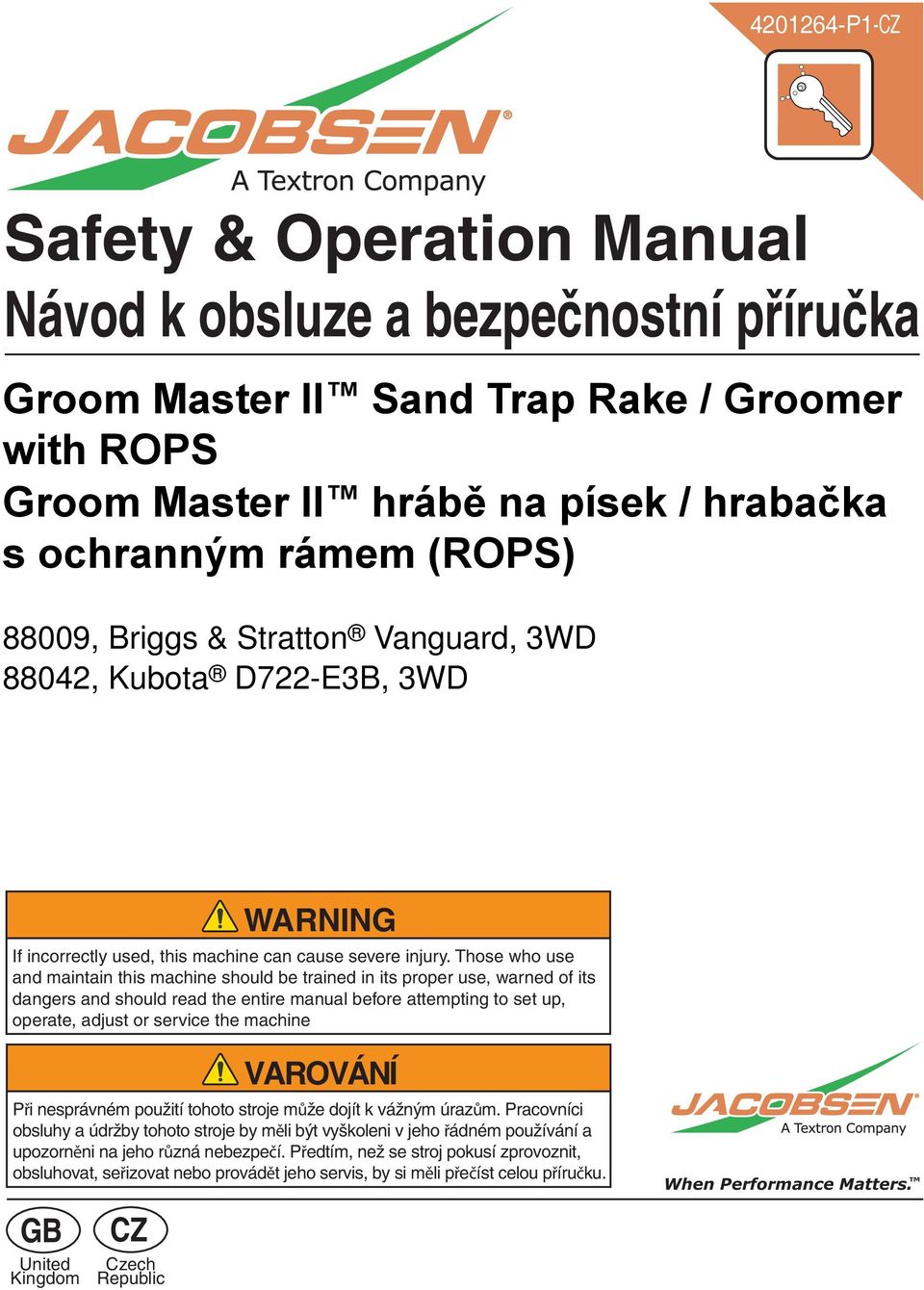 Those who use and maintain this machine should be trained in its proper use, warned of its dangers and should read the entire manual before attempting to set up, operate, adjust or service the