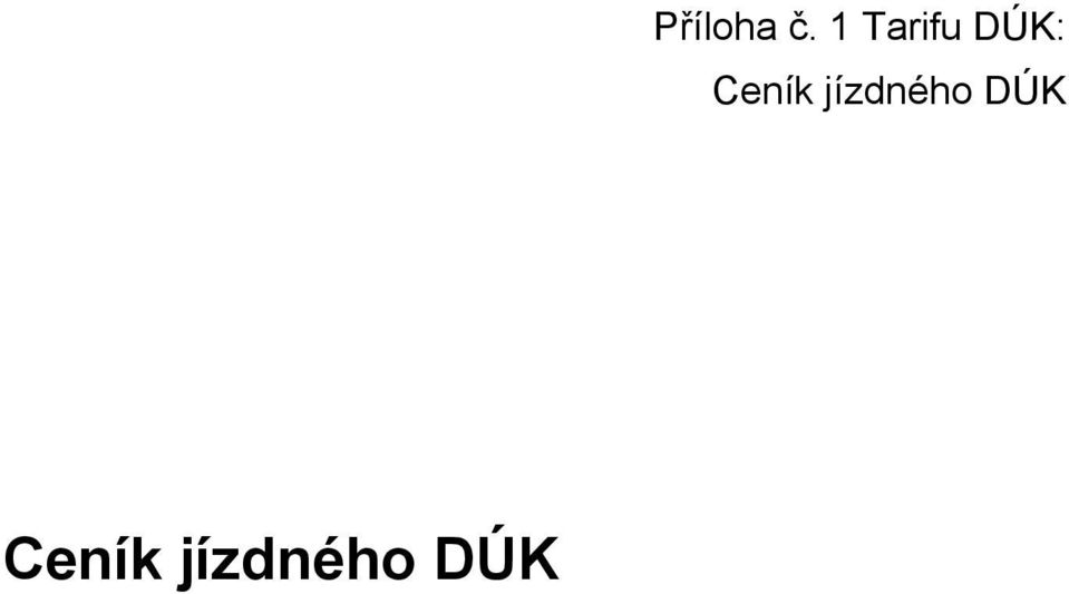 Ceník jízdného