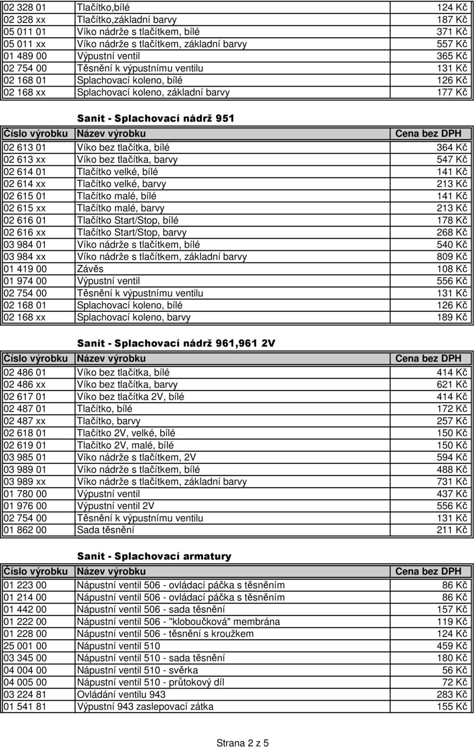 velké, bílé 141 Kč 02 614 xx Tlačítko velké, barvy 213 Kč 02 615 01 Tlačítko malé, bílé 141 Kč 02 615 xx Tlačítko malé, barvy 213 Kč 02 616 01 Tlačítko Start/Stop, bílé 178 Kč 02 616 xx Tlačítko