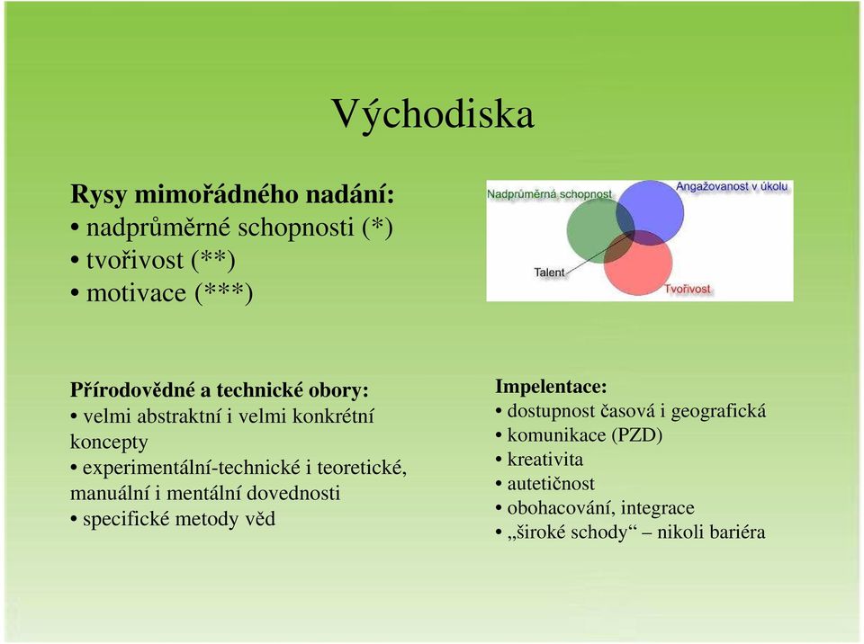 experimentální-technické i teoretické, manuální i mentální dovednosti specifické metody věd