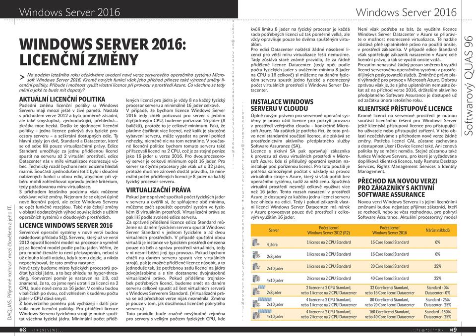 mění a jaké to bude mít dopady Aktuální licenční politika Poslední změnu licenční politiky u Windows Serveru mají mnozí ještě v živé paměti Nastala s příchodem verze a byla poměrně zásadní ale také