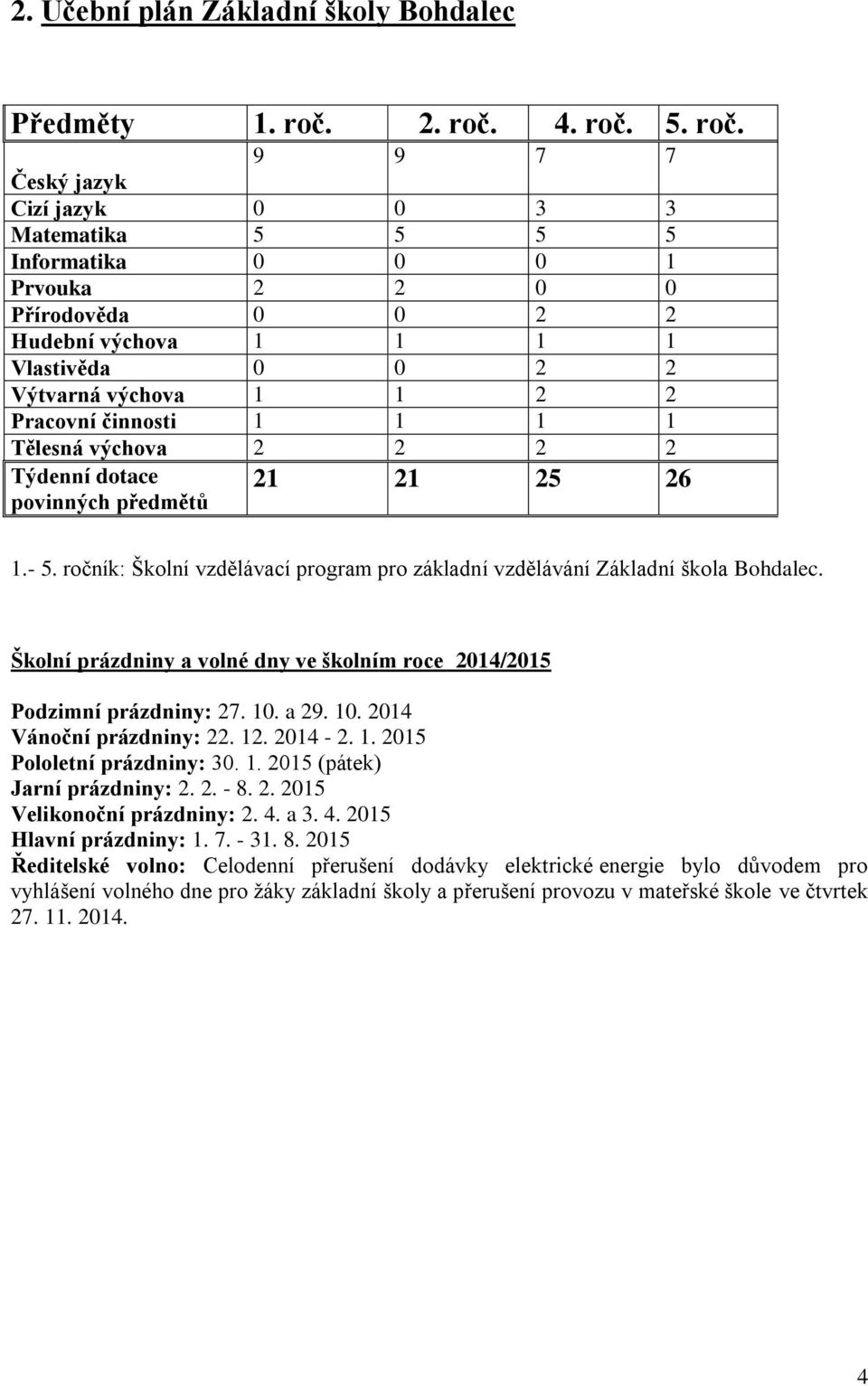 4. roč.