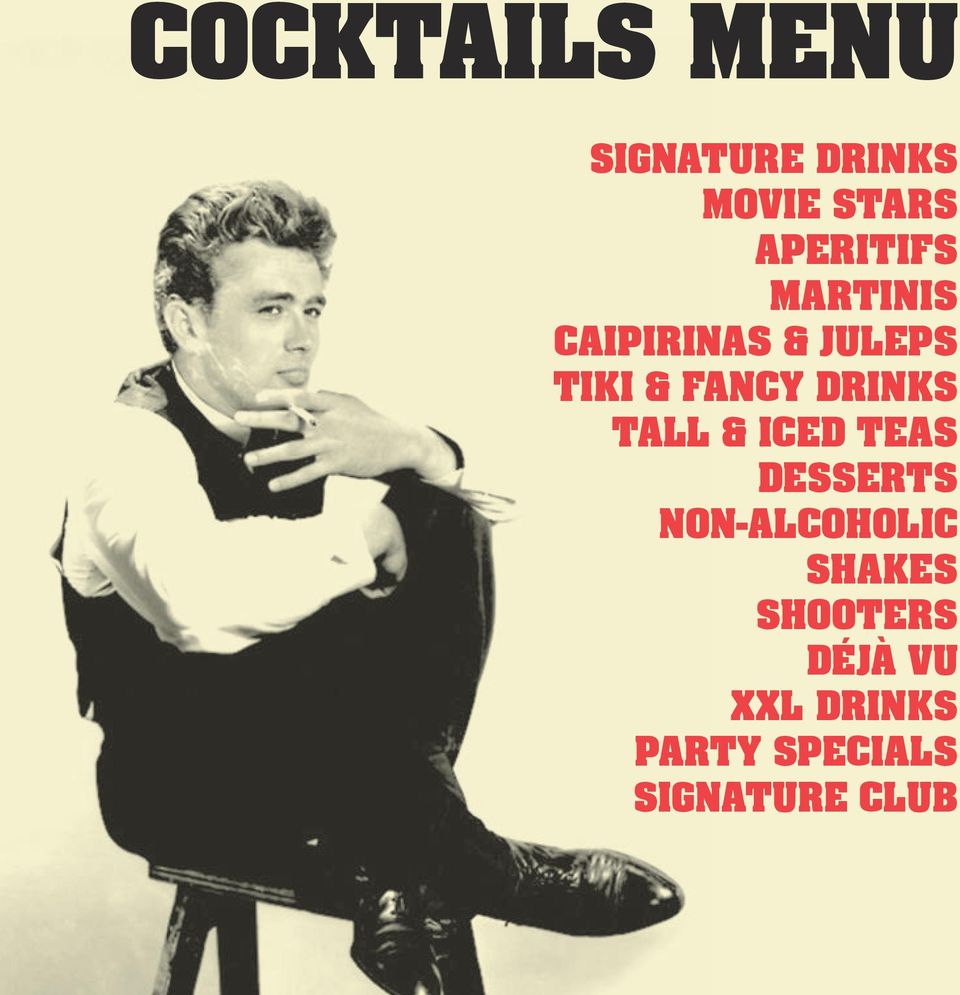 DRINKS TALL & ICED TEAS DESSERTS NON-ALCOHOLIC