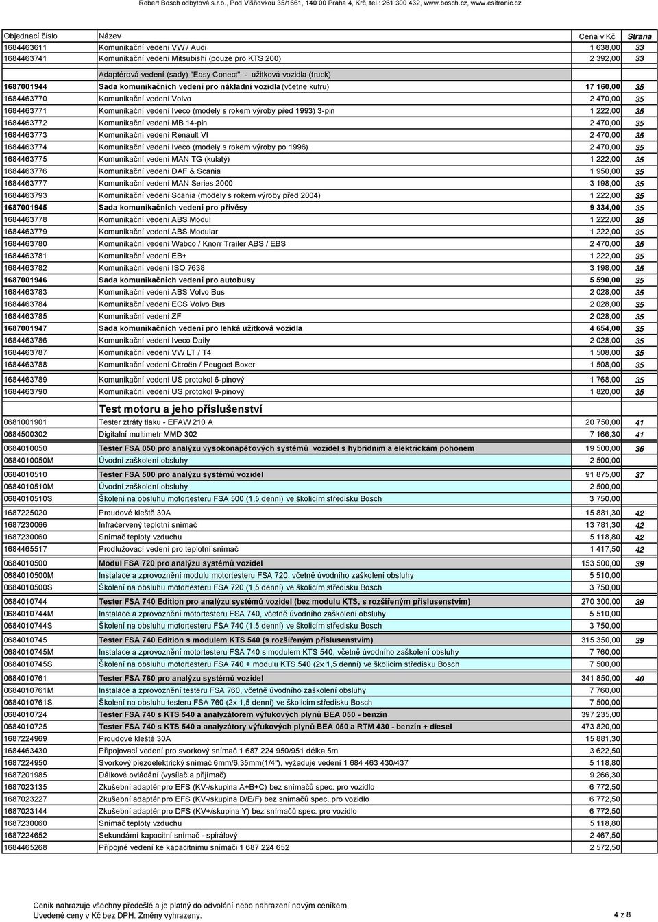 1993) 3-pin 1 222,00 35 1684463772 Komunikační vedení MB 14-pin 2 470,00 35 1684463773 Komunikační vedení Renault VI 2 470,00 35 1684463774 Komunikační vedení Iveco (modely s rokem výroby po 1996) 2