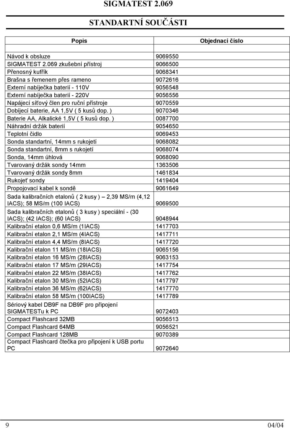 ruční přístroje 9070559 Dobíjecí baterie, AA 1,5V ( 5 kusů dop. ) 9070346 Baterie AA, Alkalické 1,5V ( 5 kusů dop.