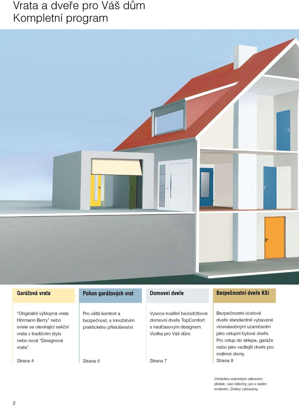 Vysoce kvalitní bezúdržbové domovní dveře TopComfort s nadčasovým designem. Vizitka pro Váš dům.