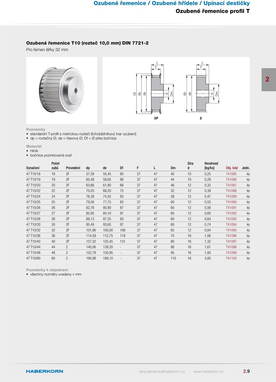 47 T10/18 18 57,9 55,45 60 37 47 40 10 0,5 T41085 ks 47 T10/19 19 60,48 58,65 66 37 47 44 10 0,9 T41086 ks 47 T10/0 0 63,66 61,80 66 37 47 46 1 0,3 T41087 ks 47 T10/ 70,03 68,0 75 37 47 5 1 0,39