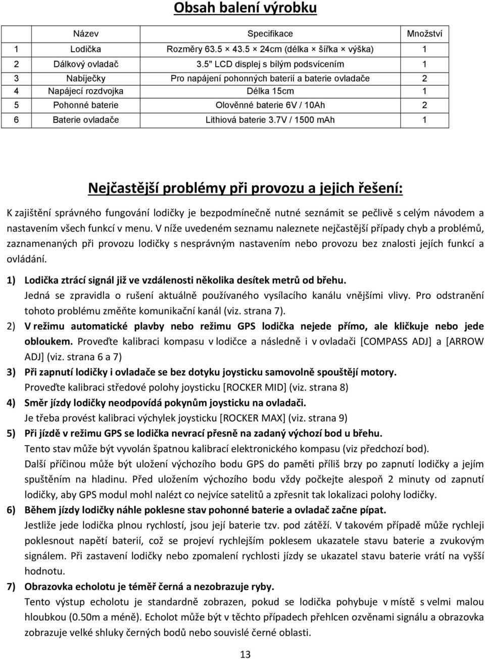 ovladače Lithiová baterie 3.