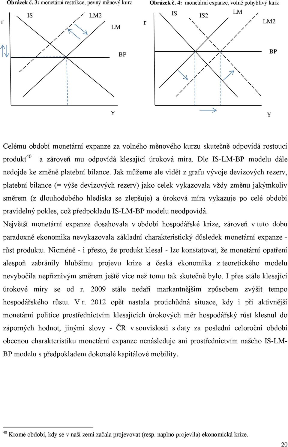 úroková míra. Dle IS-LM-BP modelu dále nedojde ke změně platební bilance.