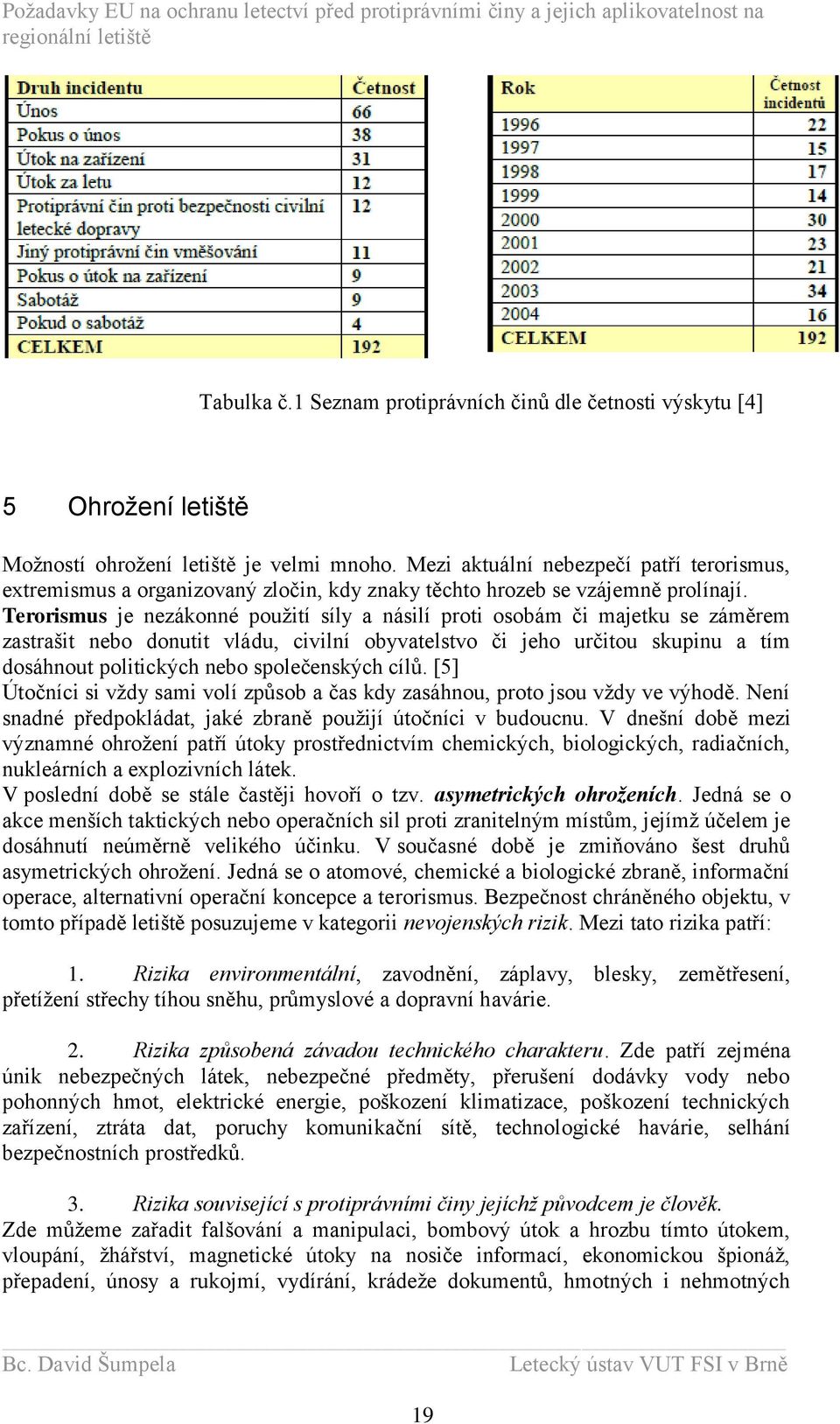 Terorismus je nezákonné pouţití síly a násilí proti osobám či majetku se záměrem zastrašit nebo donutit vládu, civilní obyvatelstvo či jeho určitou skupinu a tím dosáhnout politických nebo