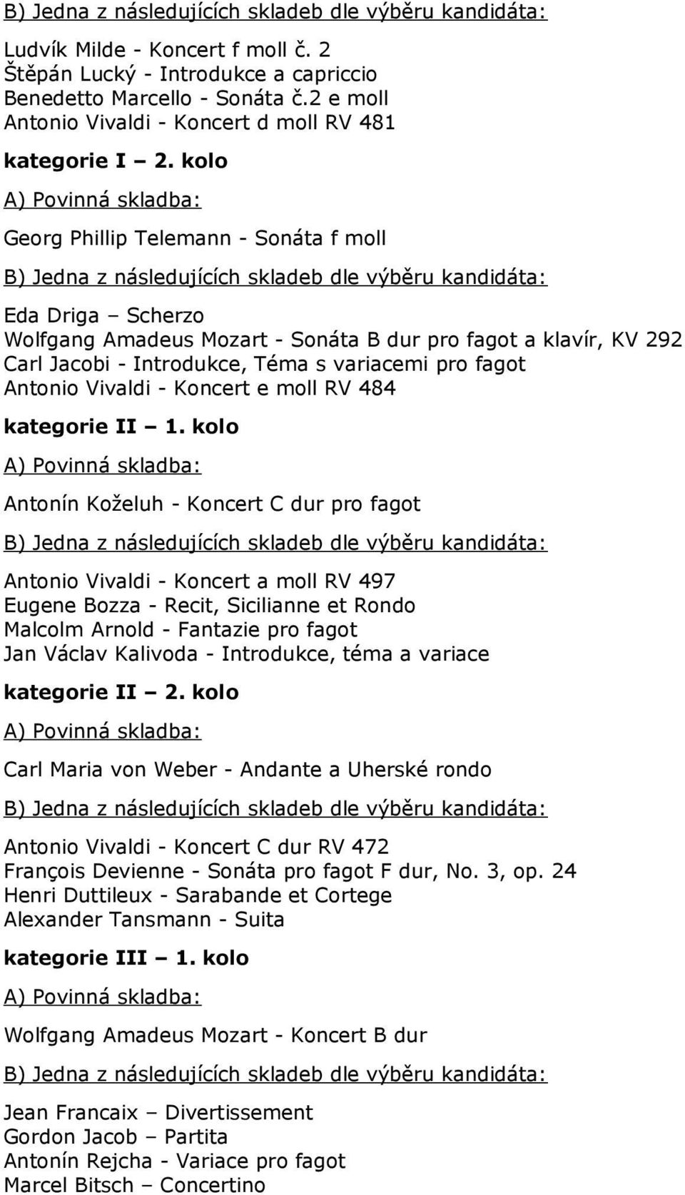 Koncert e moll RV 484 kategorie II 1.