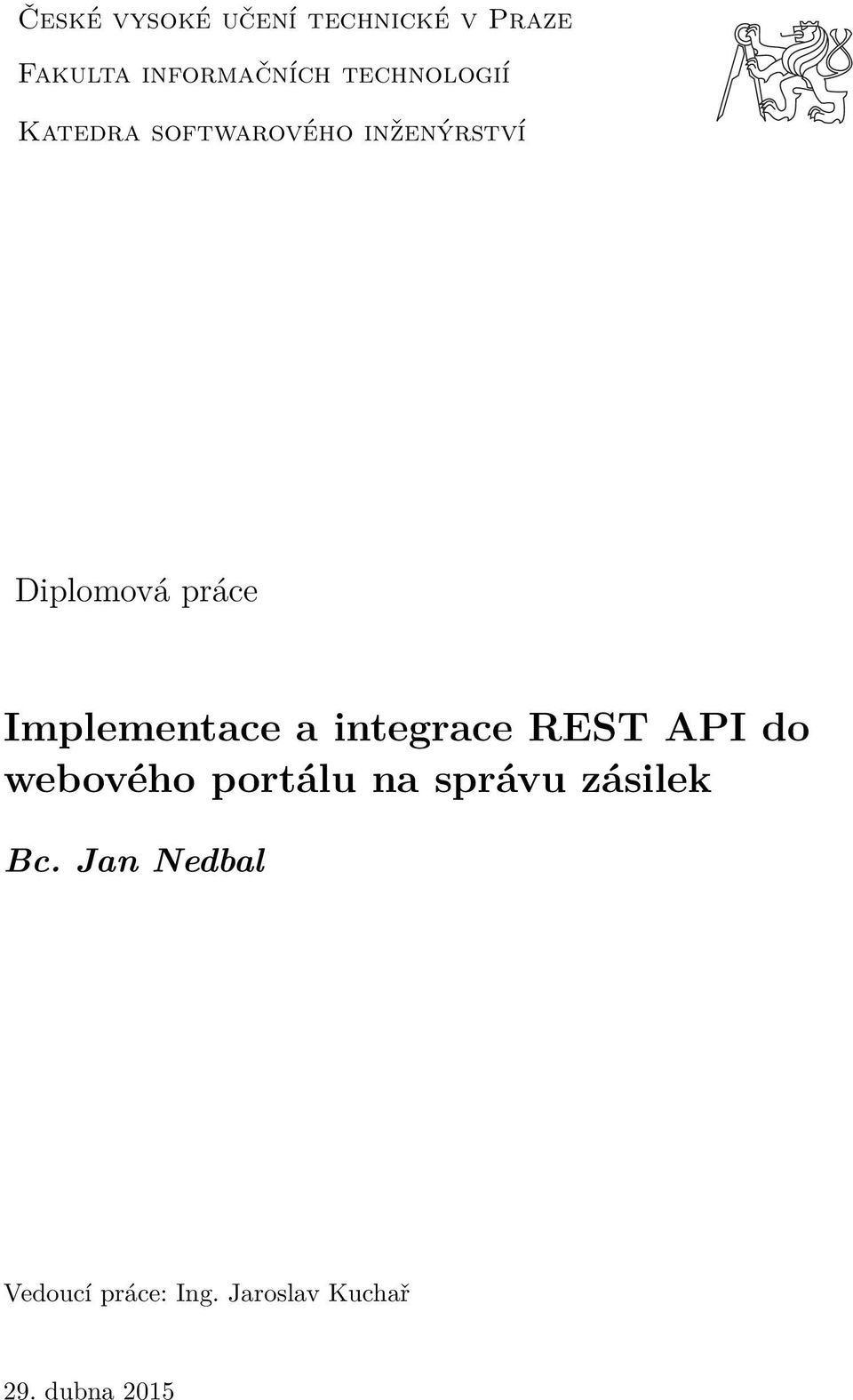Implementace a integrace REST API do webového portálu na správu