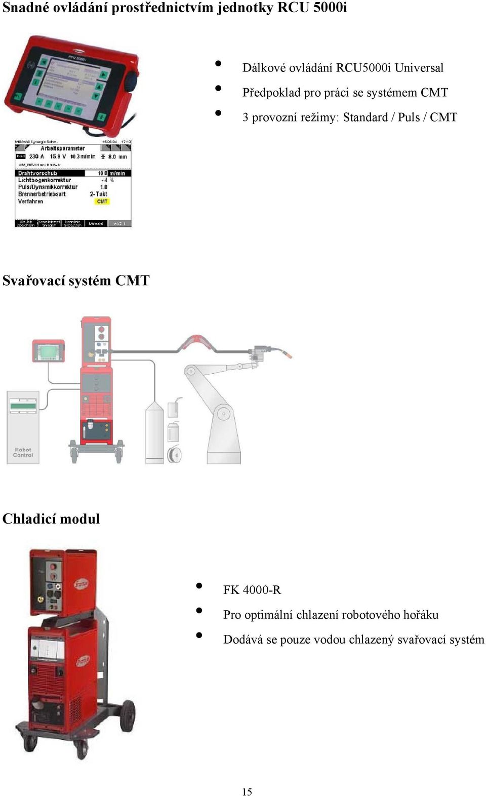 Standard / Puls / CMT Svařovací systém CMT Chladicí modul FK 4000-R Pro