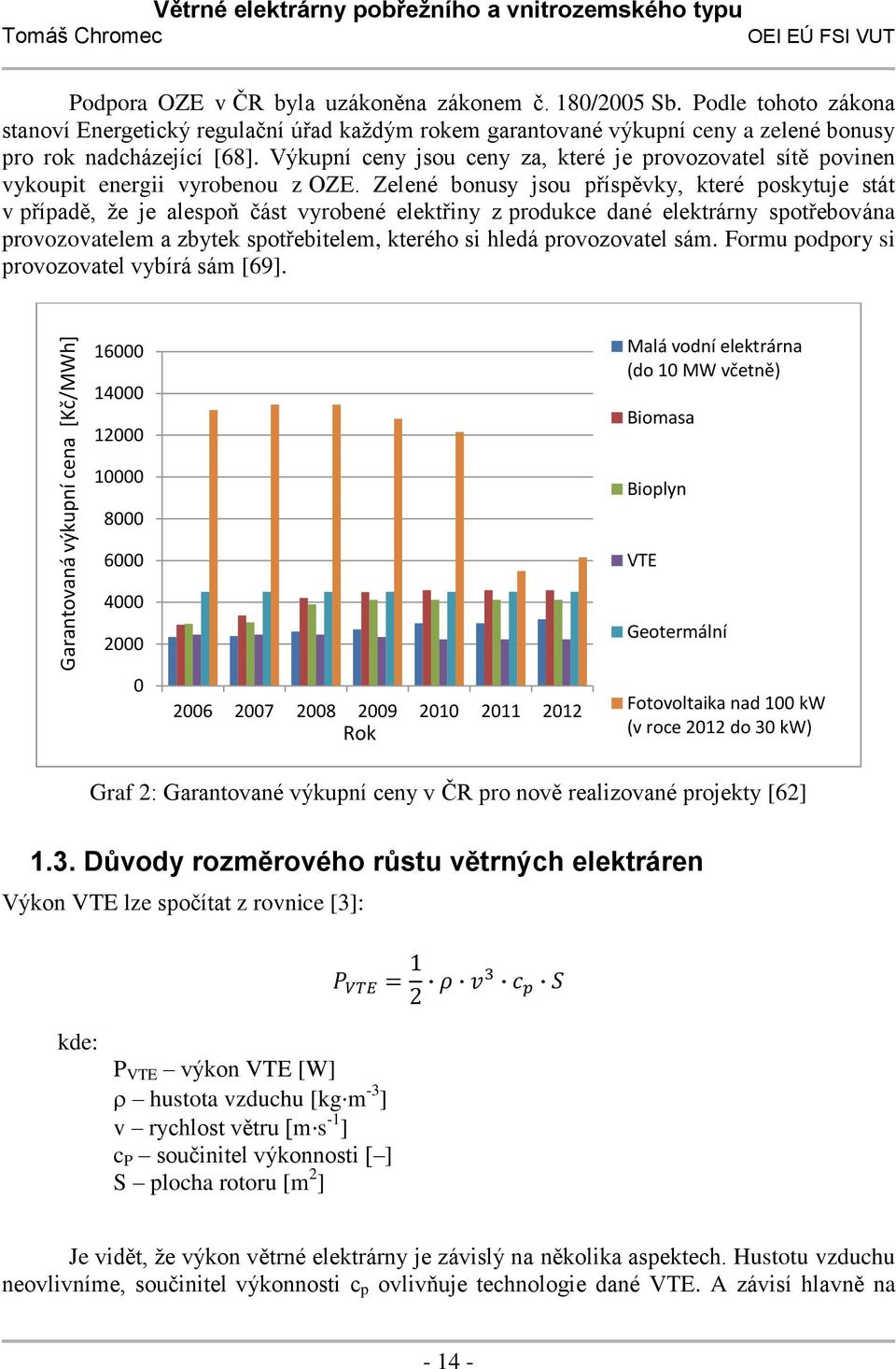 Výkupní ceny jsou ceny za, které je provozovatel sítě povinen vykoupit energii vyrobenou z OZE.
