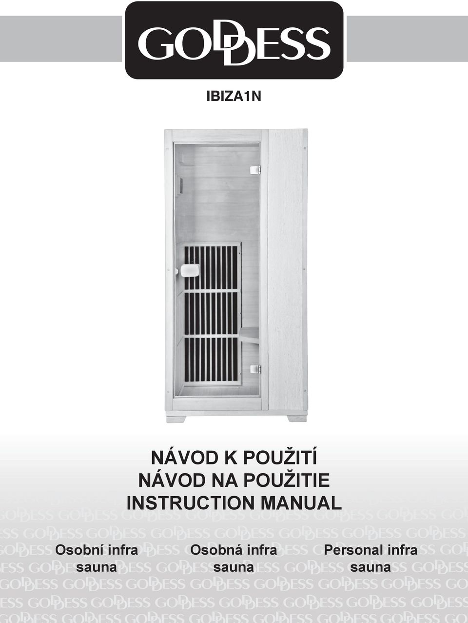MANUAL Osobní infra sauna