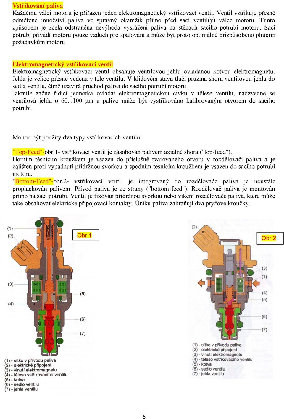 Tímto způsobem je zcela odstraněna nevýhoda vysráţení paliva na stěnách sacího potrubí motoru.
