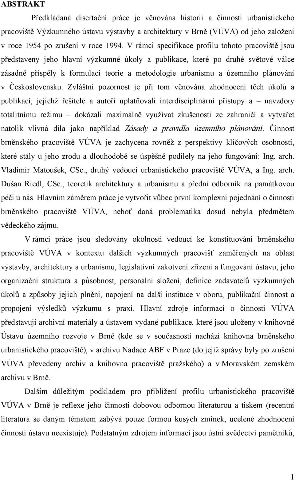 územního plánování v Československu.