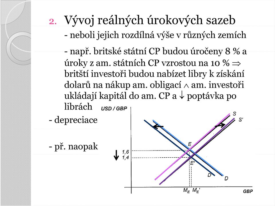 státních CP vzrostou na 10 % britští investoři budou nabízet libry k získání dolarů