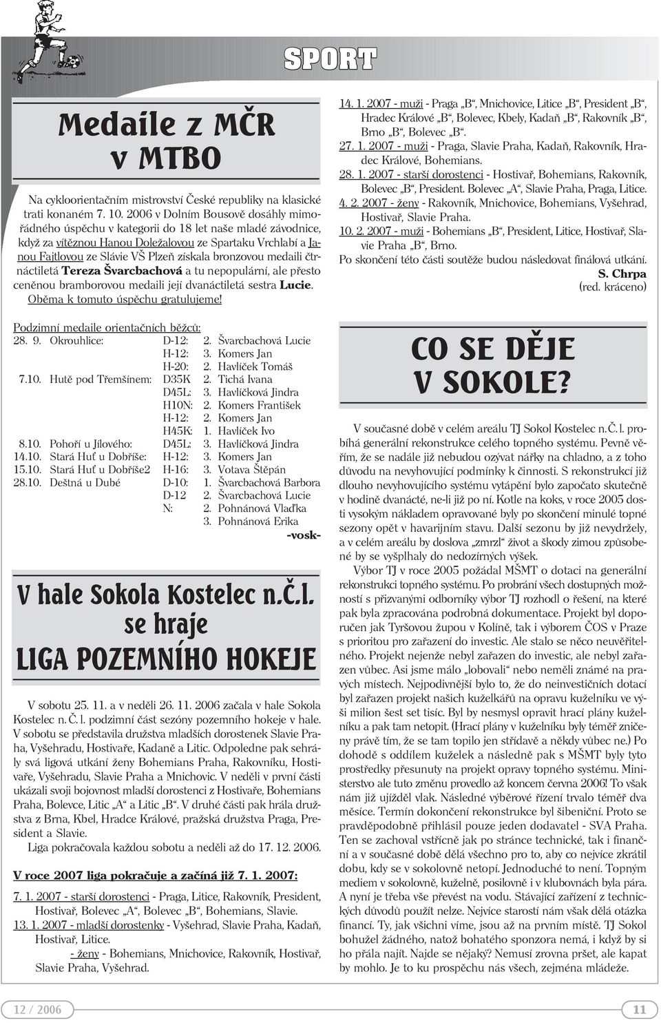 bronzovou medaili čtrnáctiletá Tereza Švarcbachová a tu nepopulární, ale přesto ceněnou bramborovou medaili její dvanáctiletá sestra Lucie. Oběma k tomuto úspěchu gratulujeme!