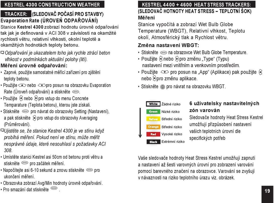 Odpařování je ukazatelem toho jak rychle ztrácí beton vlhkost v podmínkách aktuální polohy (lití). Měření úrovně odpařování: Zaprvé, pouţijte samostatné měřící zařízení pro zjištění teploty betonu.