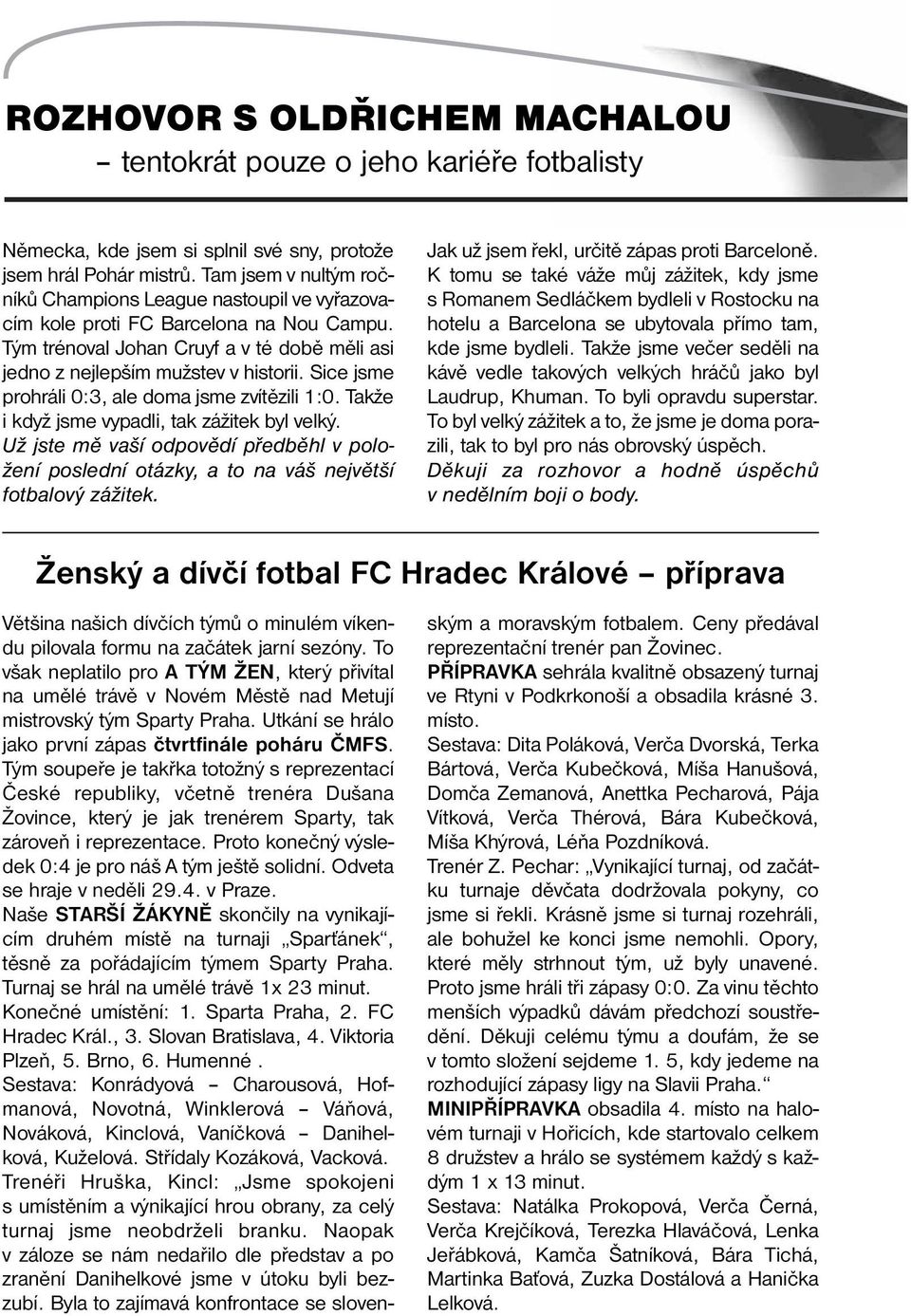 Sice jsme prohráli 0:3, ale doma jsme zvítězili 1:0. Takže i když jsme vypadli, tak zážitek byl velký.