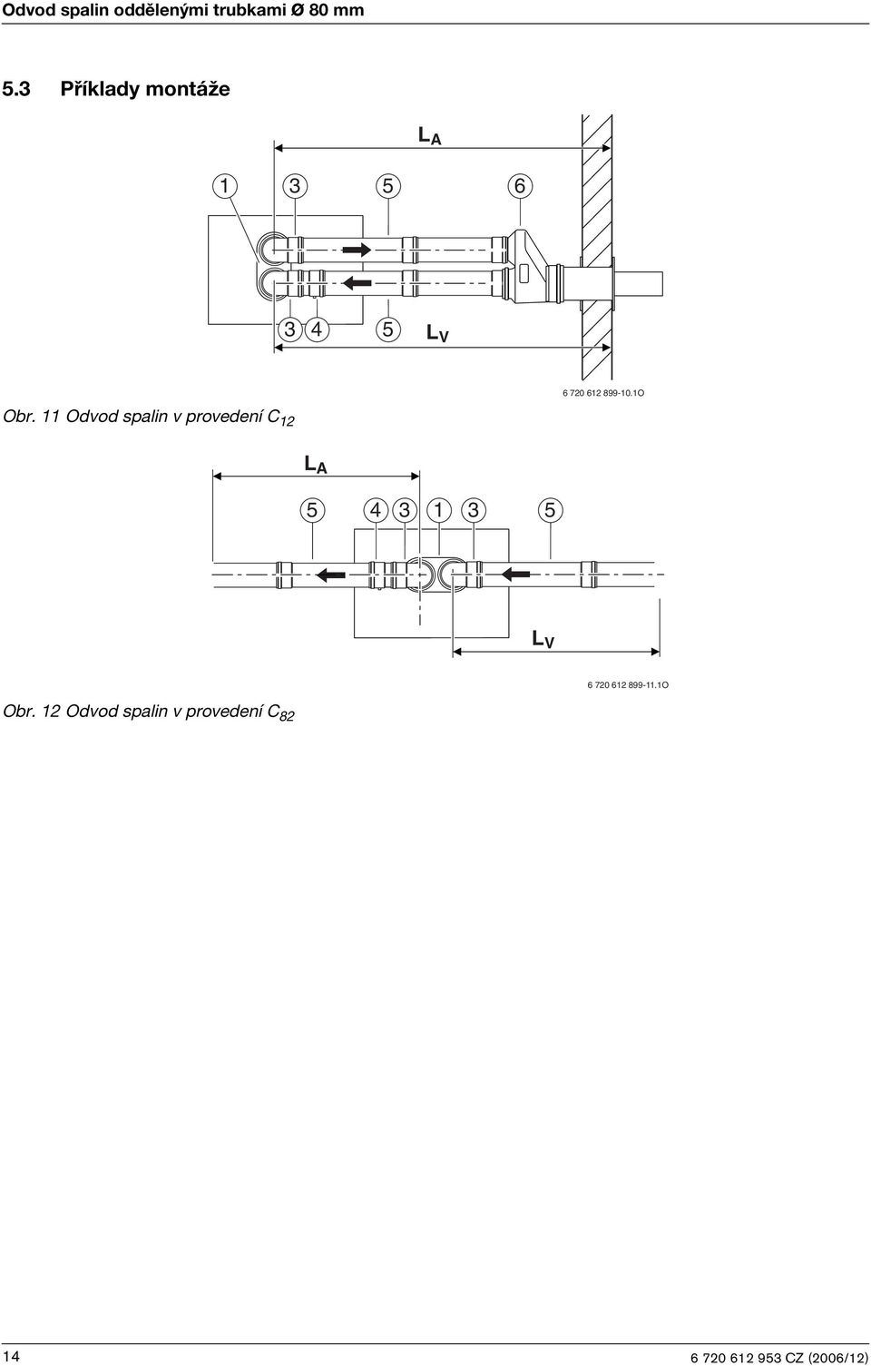 Odvod spalin v provedení C L A 5 4 5 L V 6 70 6