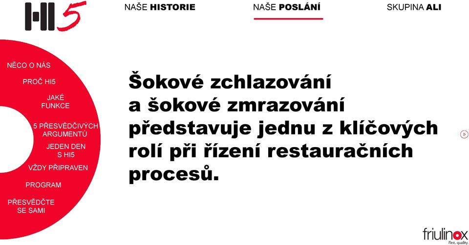 zmrazování představuje jednu z