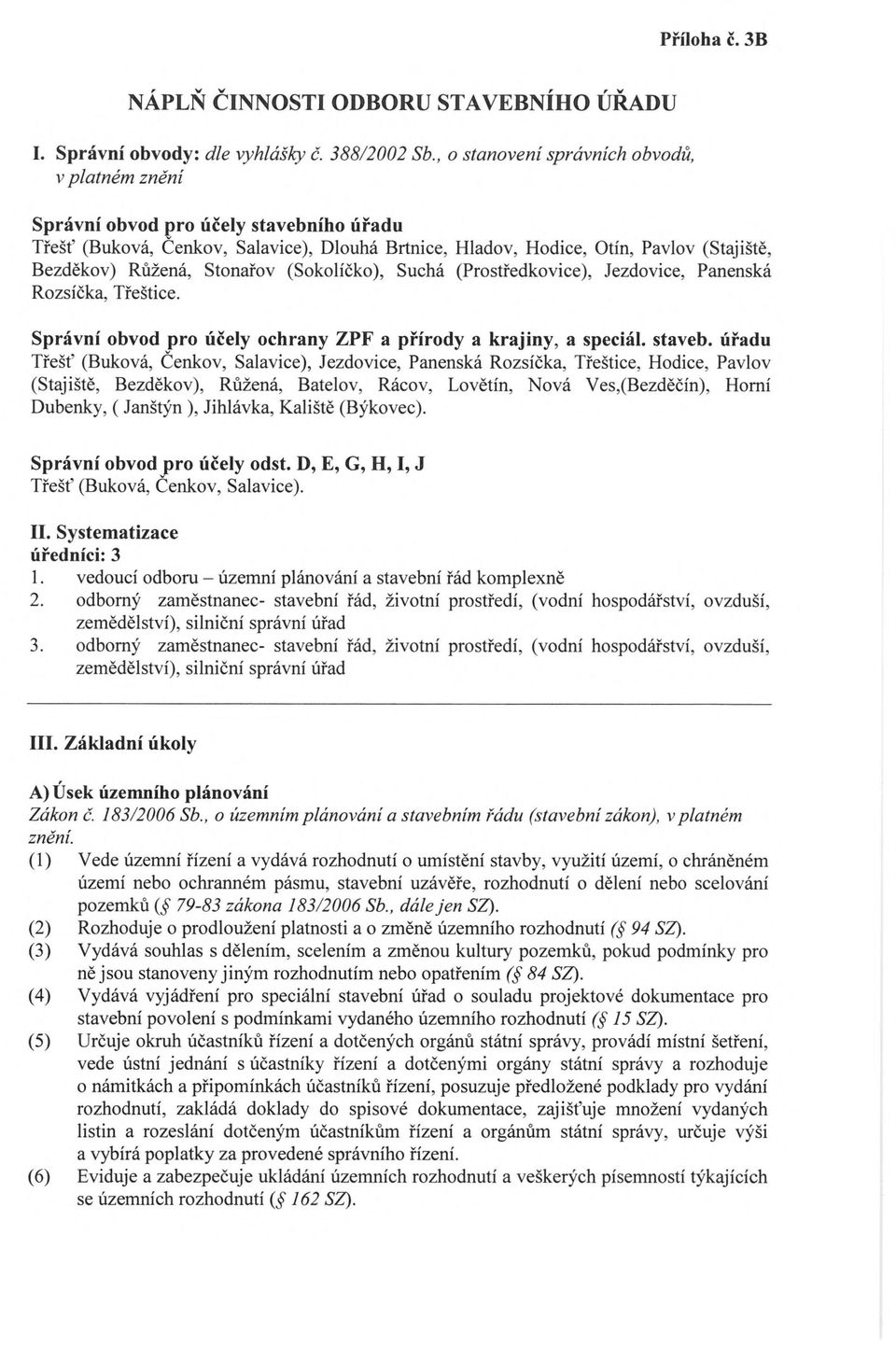 Stonařov (Sokolíčko), Suchá (Prostředkovice), Jezdovice, Panenská Rozsíčka, Třeštice.